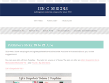 Tablet Screenshot of jen-c-designs.com